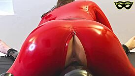Latex Girl Dominates in German Fetish Scene