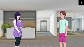 anime milf deepthroat in bath