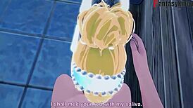 Cinderella GIVES ME a BLOWJOB before she GOES to see the prince