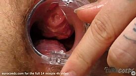 Ginger Teen Stuffs Panties in Hairy Gash