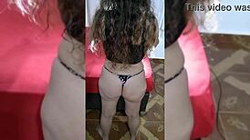 showing my white ass