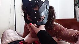 Big Cock Tranny Dominates Petite Tgirl in Hardcore Anal