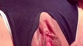 Slutty Girl Squirts Shaved Pussy Masturbation 😈