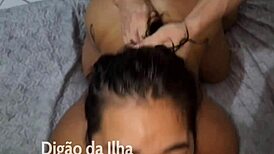 Fuck my ass in this DP, she moans during intense anal banging.