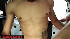 Intense Outdoor Twink Fucking In Car