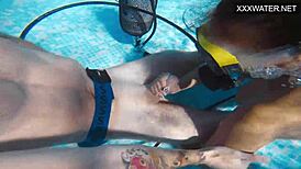 Polina Rucheyok's Mouth Fucked Hard Underwater
