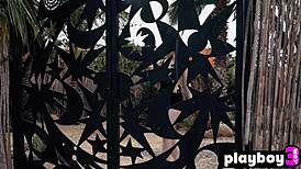 stunning milf muirina fae strips bare, showing off big natural tits. damn, look at that body on display!