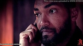 muscular guy dominates milf and babe in submission