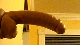 Gay guy in hood, suck that dildo deep!