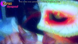 Karen Bent Over In Doggystyle Blowjob, Huge Cum In Mouth, Jizz Cumshot On Tongue