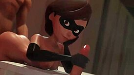 hey, check out this helen parr threesome with tits and fucking