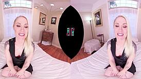 I watch Vrhush Ash Hollywood strip and masturbate in POV VR