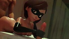 hey, check out this helen parr threesome with tits and fucking