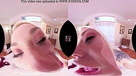 I watch Vrhush Ash Hollywood strip and masturbate in POV VR