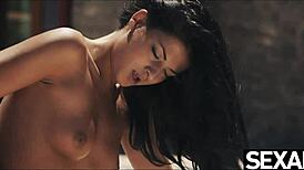 want to see lesbian beauties masturbate naked with feet fetish outdoors?