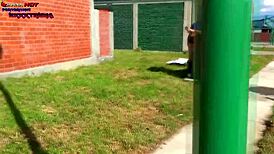 Danna hot asks for dick from two fat guys on the street part 3