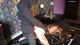 Satanic Slave Girl Fucked Hard for Lucifer by Masked Dom in BDSM