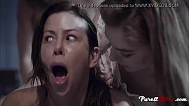 alexis faux in hollywood porn gets oral femdom with spanking and threesome in hospital