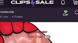 Ebony feet tease with dry soles in a footjob ASMR session.