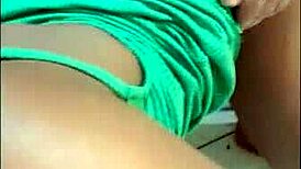 Ate pussy then she sat on my dick and lubed her ass with cum