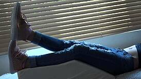 omg, i’m like totally obsessed with kristys new sneakers fetish, ya know?