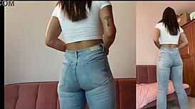 denim-jeans fetish with big tits and ass