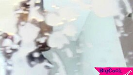 Beautiful Ebony Shemale Waves Her Wang In Underwear Fantasy