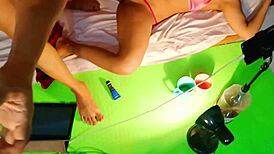 Beautiful stepsister with big boobs gets fucked hard by stepbrother in doggy