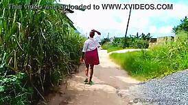 My Manager Led Us Outdoors for a Wild Street Fuck Session