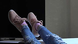 omg, i’m like totally obsessed with kristys new sneakers fetish, ya know?