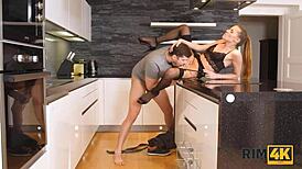 Rim4k Horny Gal Seduces Craftsman into Rimming-Filled Sex