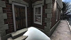 La jeune épouse du père noël joue avec les elfes