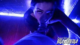 Rita Velvet Mouth Gives Blowjob To Big Ass Latina Prostitute At Brazilian Party