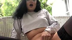 Amateur teen beauty cums hard with butt plug and big dildo in pussy and ass. Gotta love The Panty Bank - used panties!