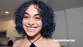 Curly Rican Latina Twerks on Jay Bangher's BBC