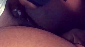 Ebony Woman Engages In Deepthroat With Big Black Cock.