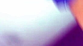 Chubby girl fucks for some smoke in retro blue film.