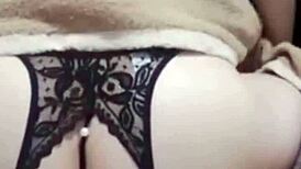 Young asian couple engages in doggystyle, brother helps sister's wet pussy with his cock