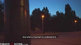 Deviante - Brunette Student Takes Rough Doggystyle Facial