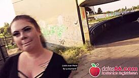 Hot Highway Fuck - AnastasiaXXX Urged by Honking Cars - Dates66 Full Scene