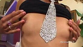 Mya Mason: Tiny Black Teen Nailed by Huge White Shaft.