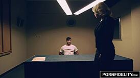 pornfidelity bridgette b questions a suspect in lingerie