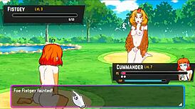 hey, wanna battle sexy pokemon monsters in oppaimon hentai game ep 4?