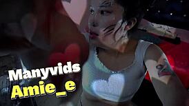 Sloppy dildo deepthroat gagging the asian slut!