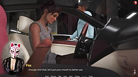 Lady Boss Feels Overwhelmed With Desire As She Sucks In The Parking Lot