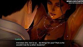 Hey, virgin 18yo asian teen gets deflowered on public train in waifu academy gameplay! 😈