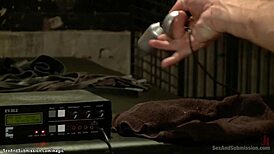 i'm bound in bondage, feeling the pain as my ebony lover fucks my ass hard.