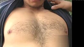 Japanese gay twink jerks off in outdoor shower bathing!