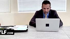 I love how Lindsey Lakes dominates her staff with her power pussy in this MYLF Labs concept