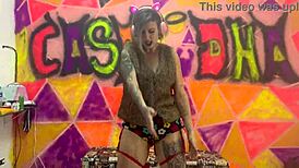 ela sentou e quicou fundo